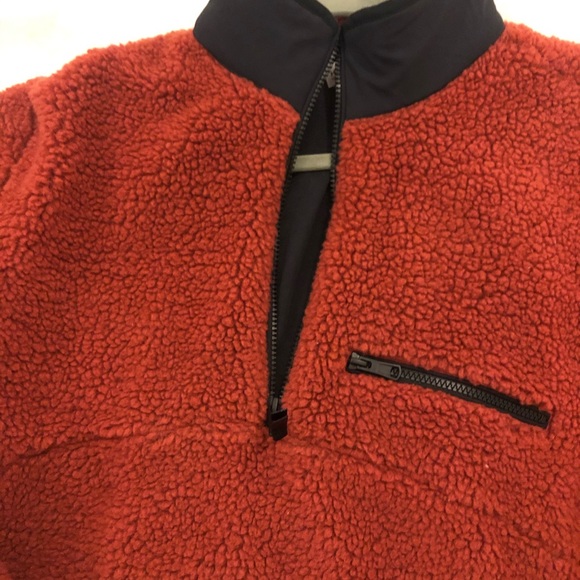 Men's Orange Fleece Jacket - Picture 2 of 4
